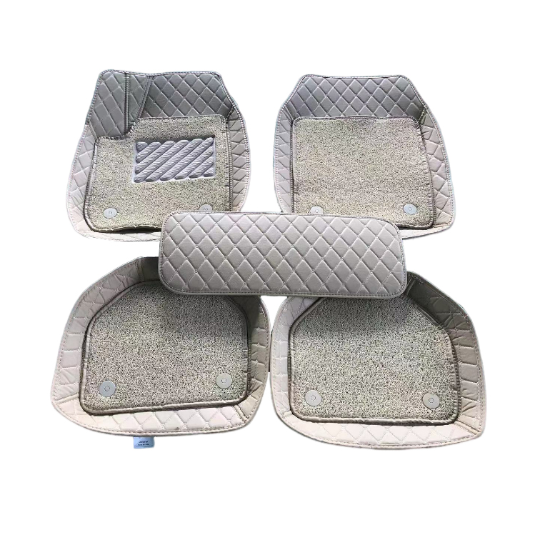 Universal car mat for Xpe leather Beige 